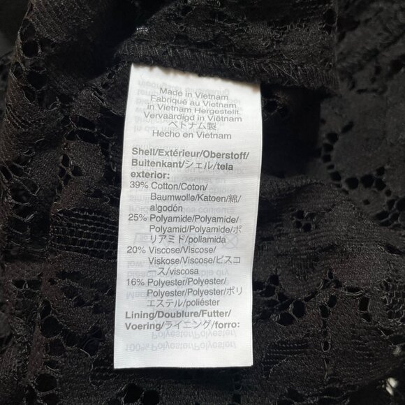 J. Crew Classic Fit Lace button Up Top Black Size 4 NEW NWT - Picture 7 of 7